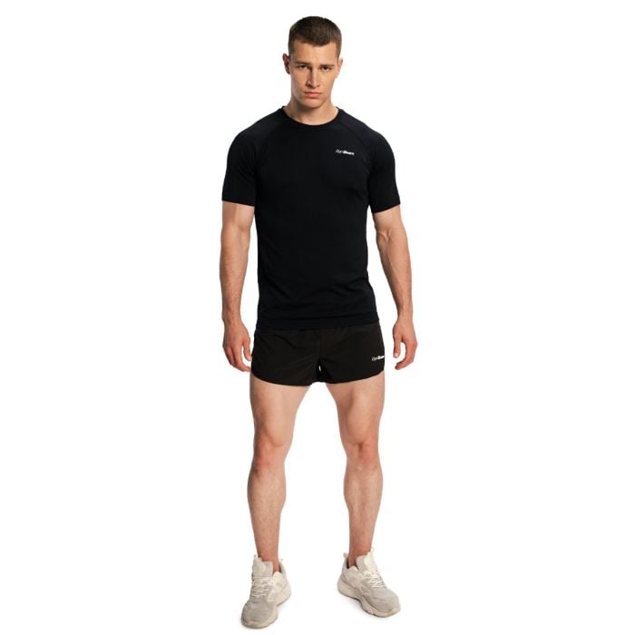 Pantaloni scurți de alergare pentru bărbați 2in1 Pulse X Black - GymBeam XL