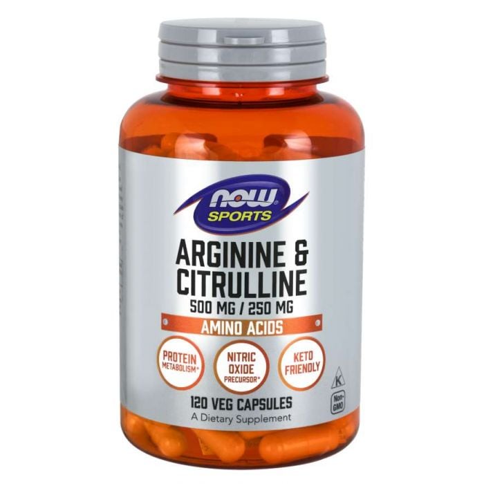 Arginină & Citrulină 500 mg / 250 mg - NOW Foods 120 caps