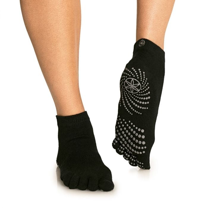 Șosete de yoga Grippy Yoga Socks Black - GAIAM