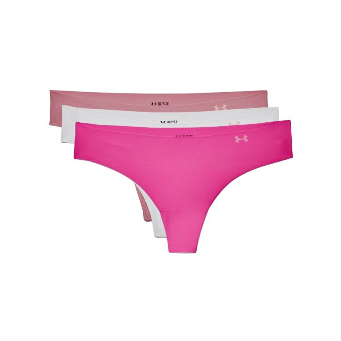 Tanga pentru femei PS Thong 3Pack Pink - Under Armour