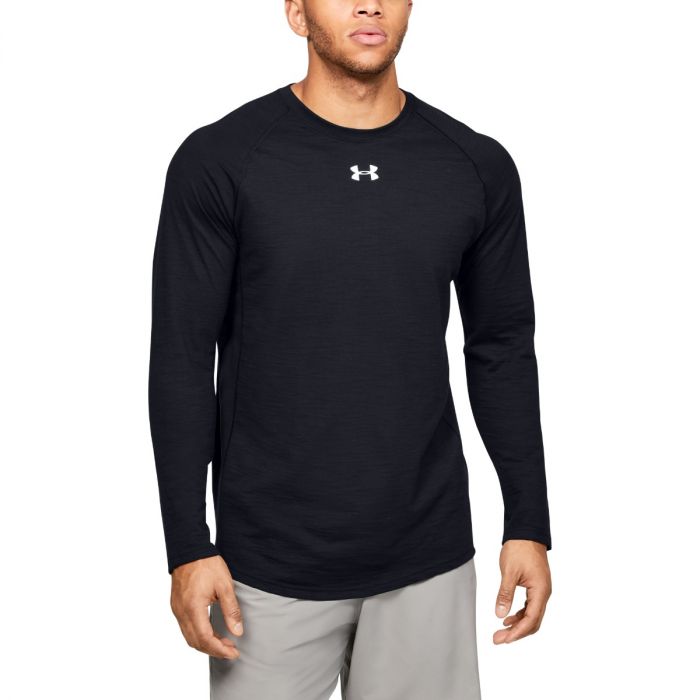 Tricou Long Sleeve Charged Cotton Black - Under Armour