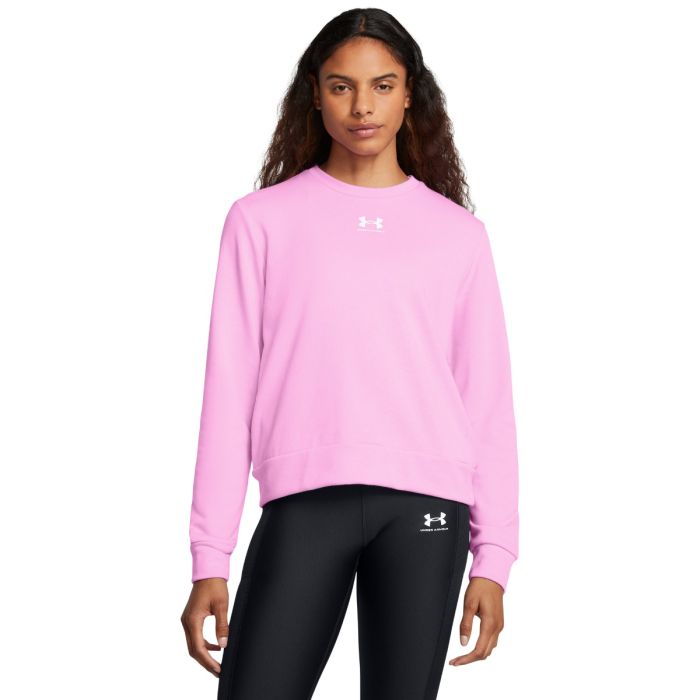 Hanorac pentru femei Rival Terry Crew Pink - Under Armour XL