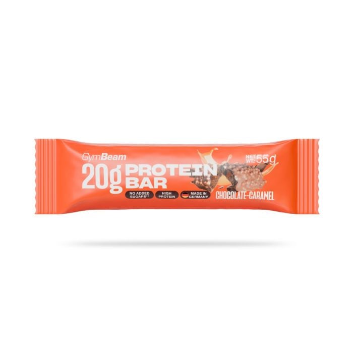 20 g Protein bar - GymBeam 55 g - ciocolată cu caramel