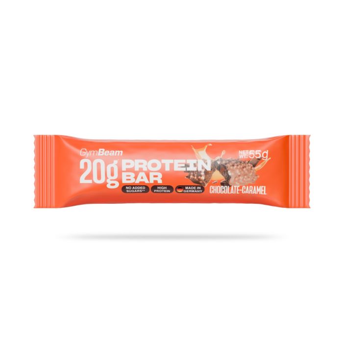 20 g Protein bar - GymBeam 55 g - ciocolată cu caramel