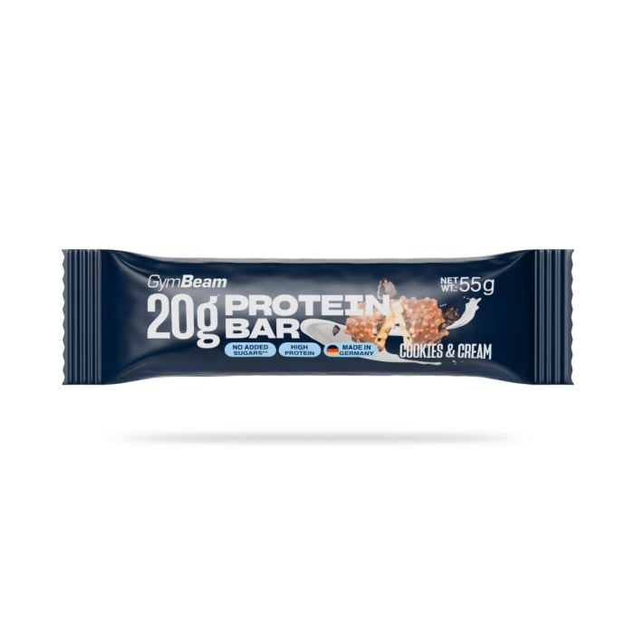 20 g Protein bar - GymBeam 55 g - ciocolată cu caramel