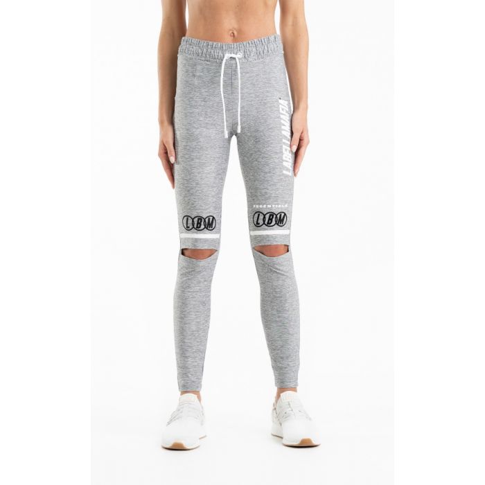 Pantaloni sport pentru femei Essentials Grey - LABELLAMAFIA