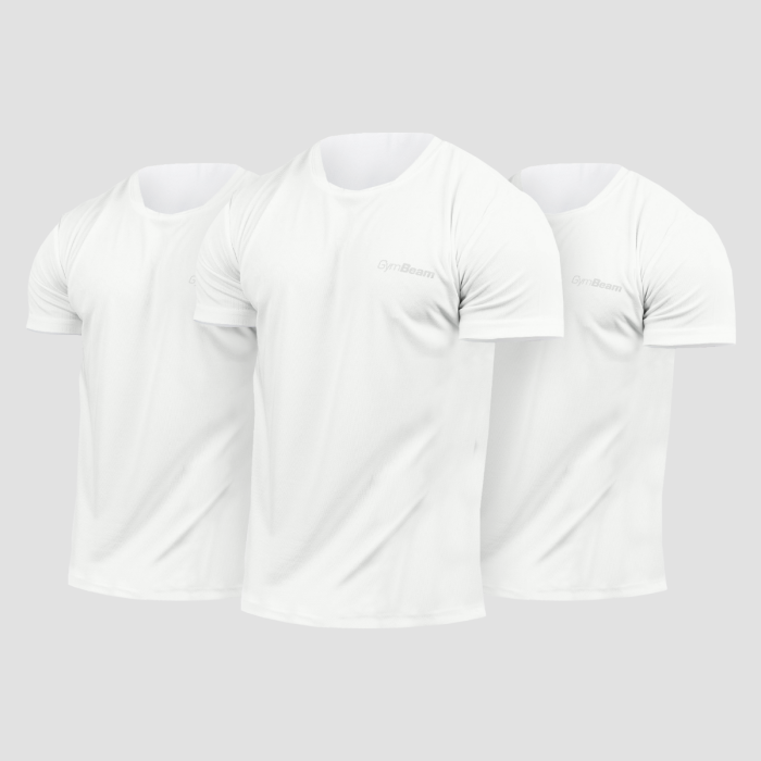 Tricouri TRN 3Pack White - GymBeam XXXL - 3pack