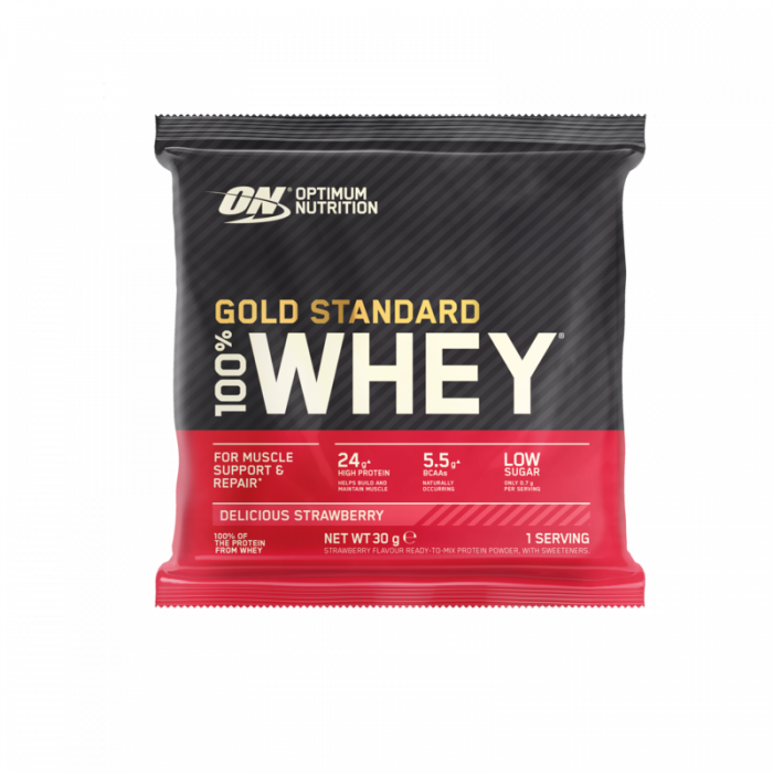 Mostră 100% Whey Gold Standard - Optimum Nutrition 30 g - înghețată de vanilie