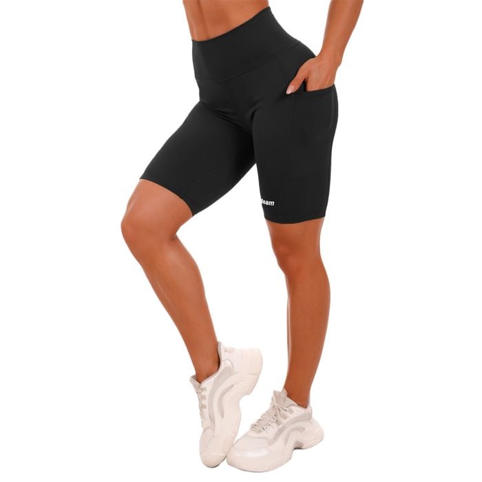 Pantaloni scurți pentru femei Biker Black - GymBeam XS