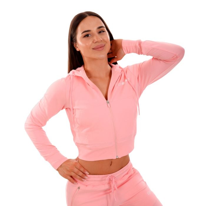 Hanorac pentru femei Zip-up TRN Pink - GymBeam S