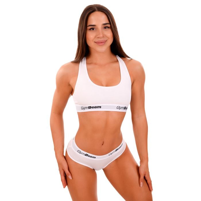 Sutien Bralette White - GymBeam M
