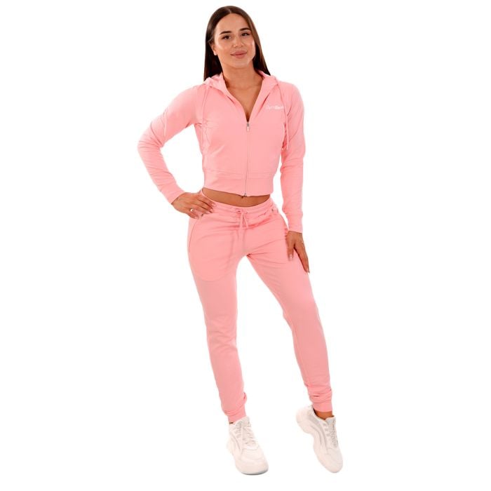 Hanorac pentru femei Zip-up TRN Pink - GymBeam S