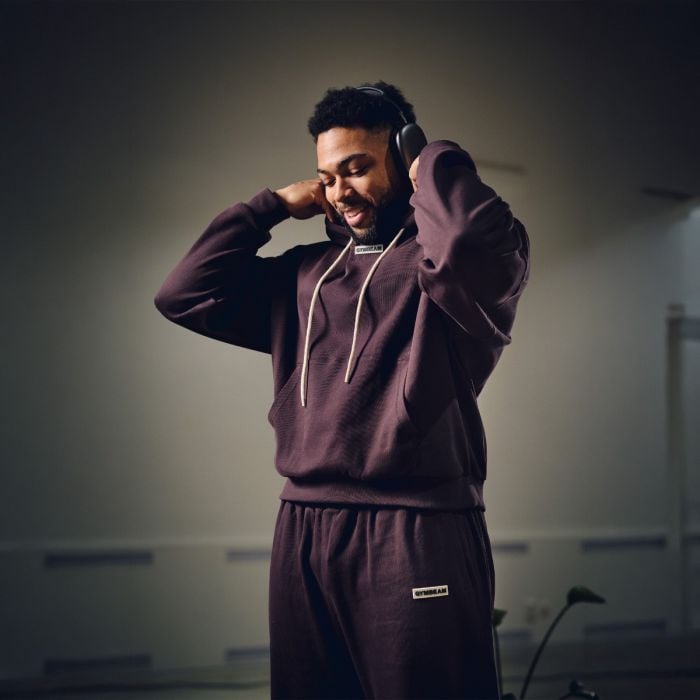 Hanorac Aura Hoodie Tee Brown - GymBeam L