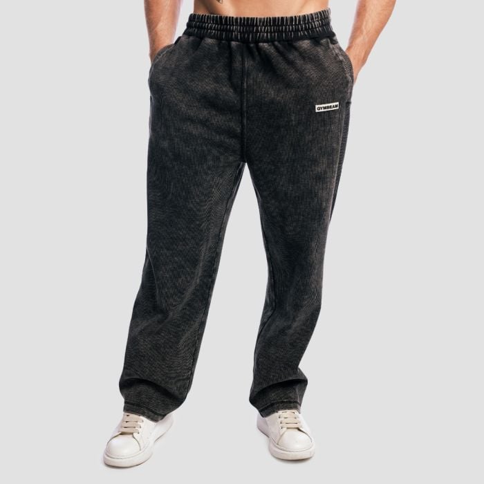 Pantaloni sport Aura Washed Black - GymBeam XL