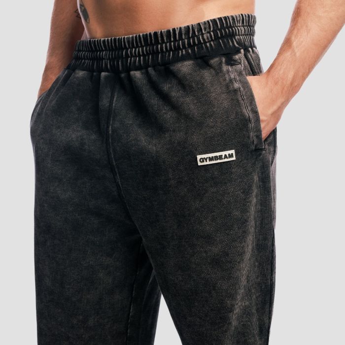 Pantaloni sport Aura Washed Black - GymBeam XL