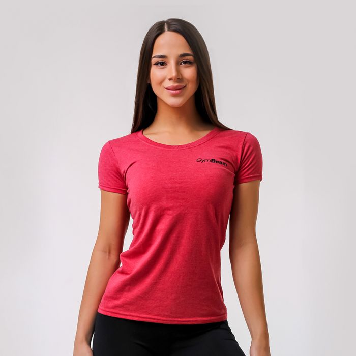 Tricou pentru femei Basic Vintage Red - GymBeam