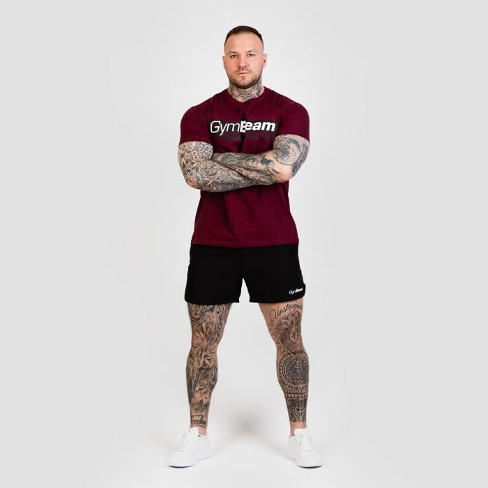 Tricou Beam Burgundy - GymBeam L