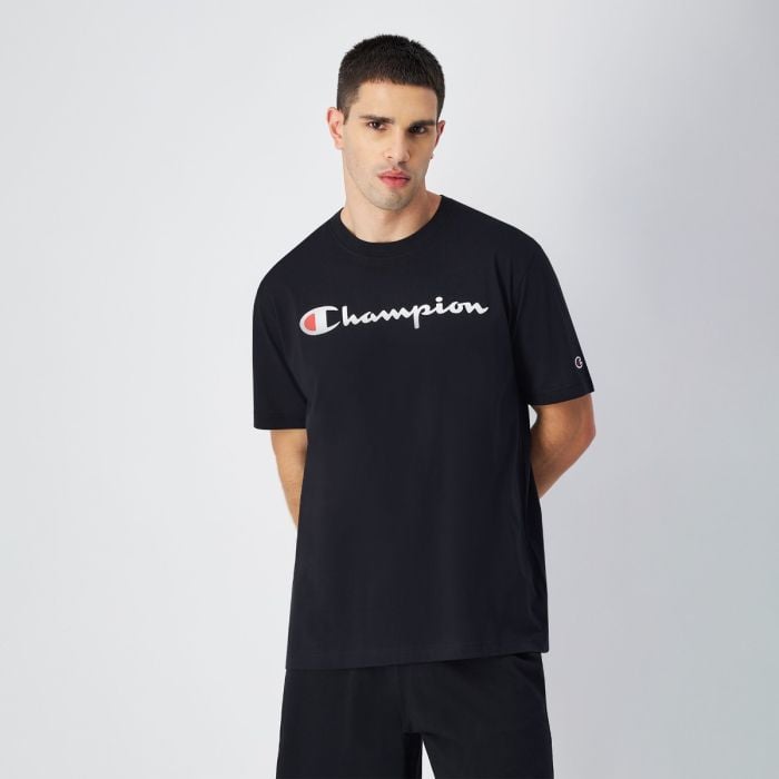 Tricou Big Logo Jersey Black - Champion M