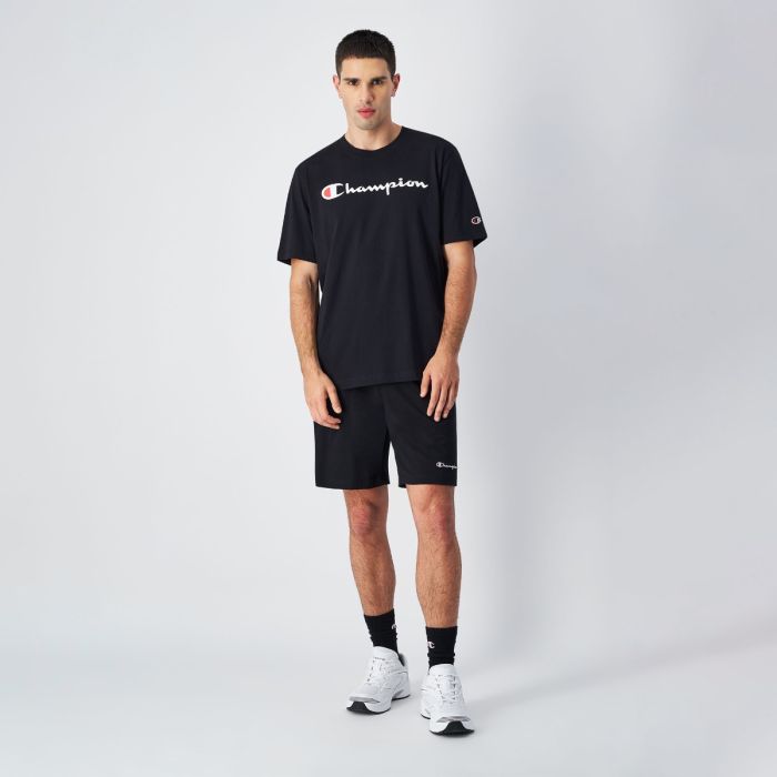 Tricou Big Logo Jersey Black - Champion M