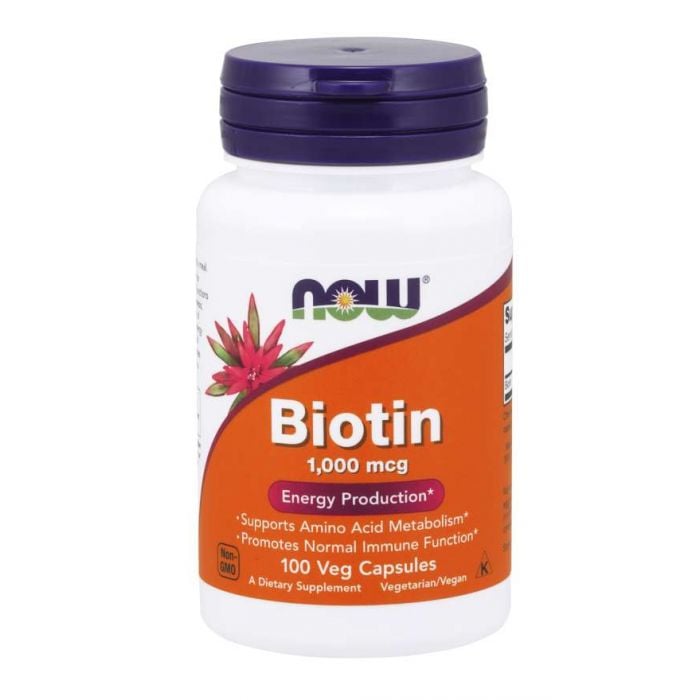 Biotină 1000 mcg - NOW Foods