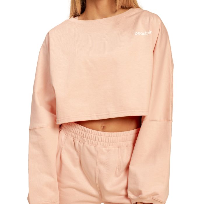 Hanorac pentru femei Cropped Bliss Pink - BeastPink M
