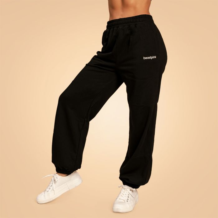 Pantaloni sport pentru femei Bliss Black - BeastPink S