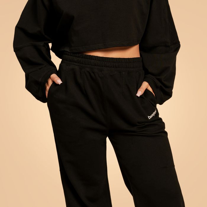 Pantaloni sport pentru femei Bliss Black - BeastPink S