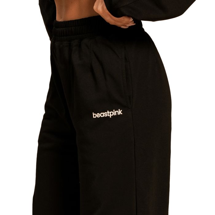 Pantaloni sport pentru femei Bliss Black - BeastPink S