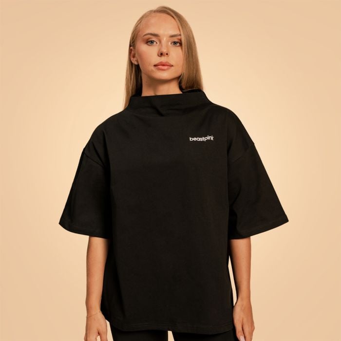 Tricou pentru femei Oversized Bliss Black - BeastPink M