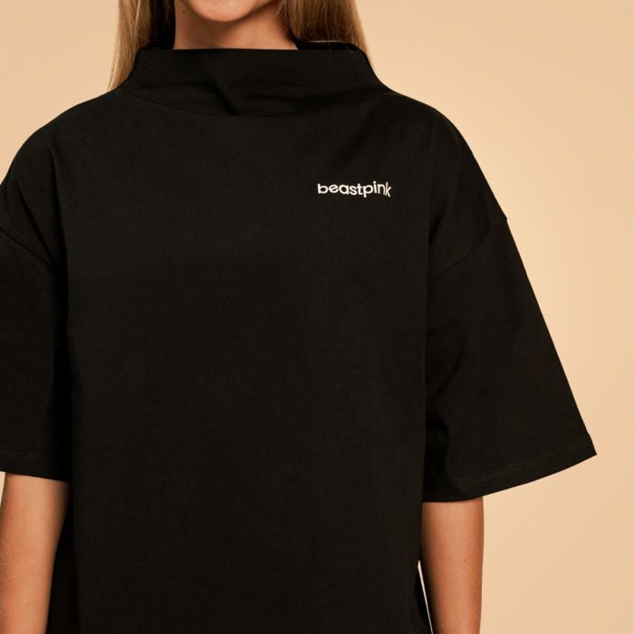 Tricou pentru femei Oversized Bliss Black - BeastPink M