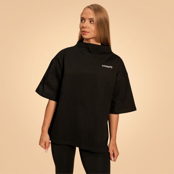 Tricou pentru femei Oversized Bliss Black - BeastPink M