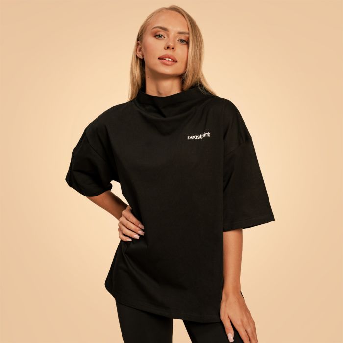 Tricou pentru femei Oversized Bliss Black - BeastPink M