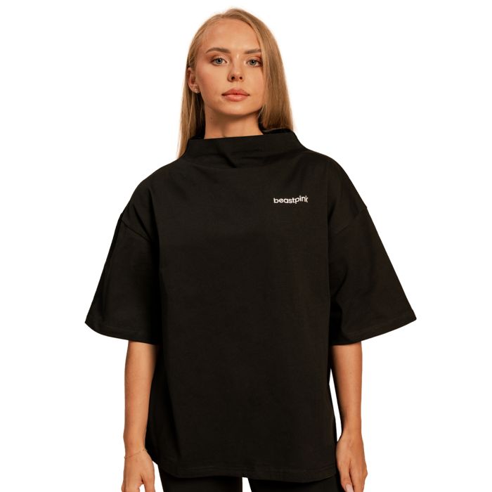 Tricou pentru femei Oversized Bliss Black - BeastPink M