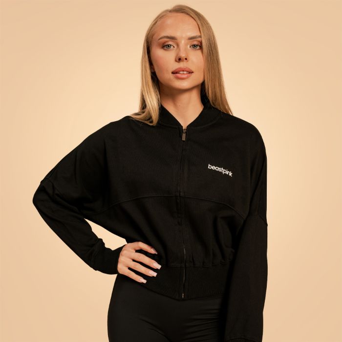 Hanorac pentru femei Zip-Up Bliss Black - BeastPink L