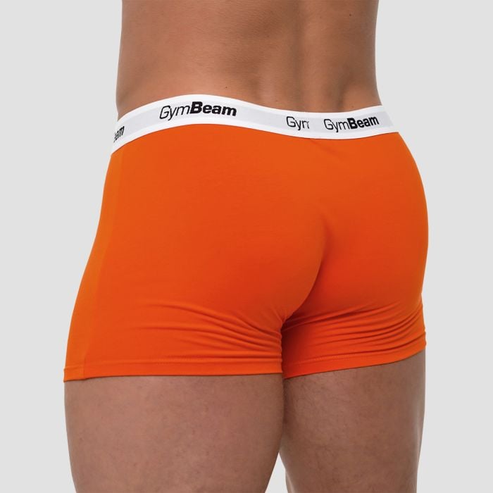 Boxeri bărbați Essentials 3Pack Orange - GymBeam XL