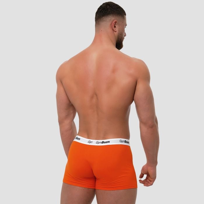 Boxeri bărbați Essentials 3Pack Orange - GymBeam XL