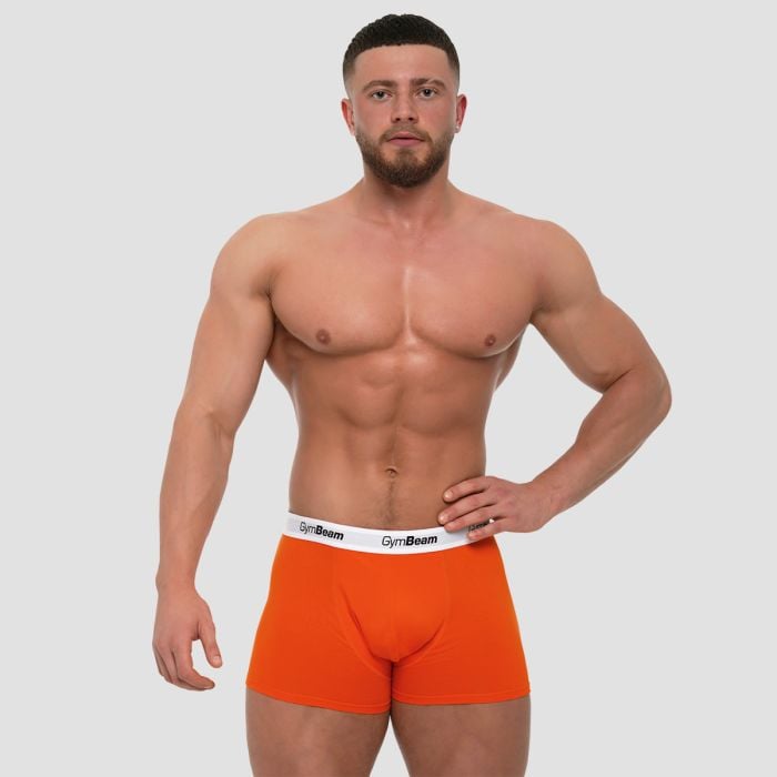 Boxeri bărbați Essentials 3Pack Orange - GymBeam XL
