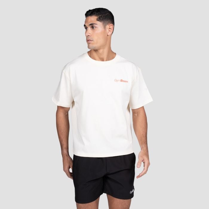 Tricou Budapest Cream - GymBeam XXL