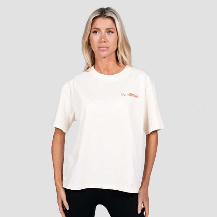 Tricou Budapest Cream - GymBeam XXL