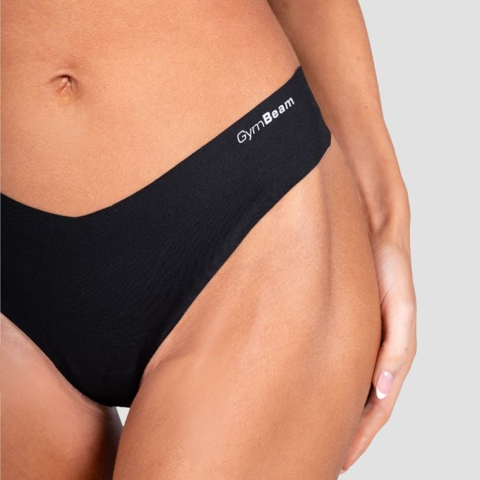 Chiloți fără cusături Comfy 3Pack Black - GymBeam M