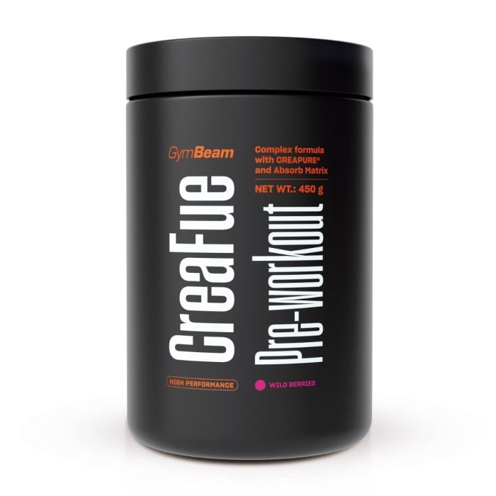 CreaFue Pre-workout - GymBeam 450 g - lămâie şi lime