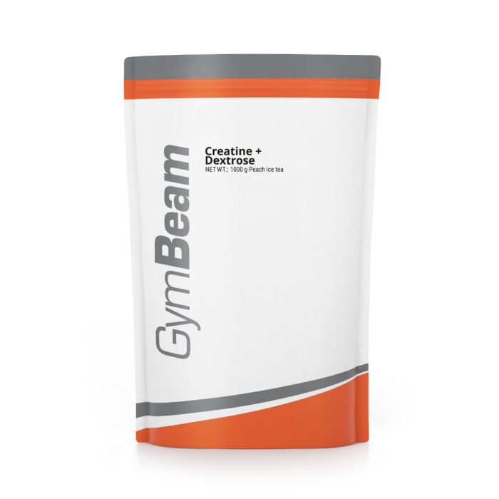 Creatină + Dextroză - GymBeam 1000 g - ceai cu gheată şi piersică