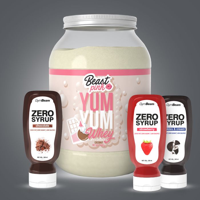 Yum Yum Whey - BeastPink 1000 g - caramel biscuit