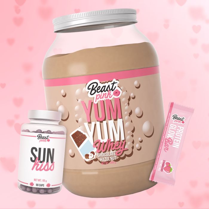 Yum Yum Whey - BeastPink 1000 g - caramel biscuit