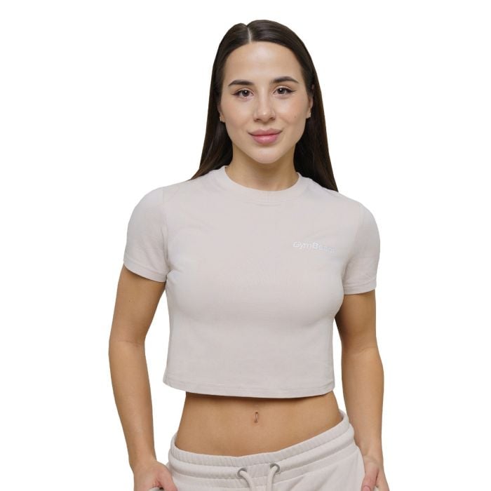 Tricou pentru femei Cropped Agile Desert - GymBeam L