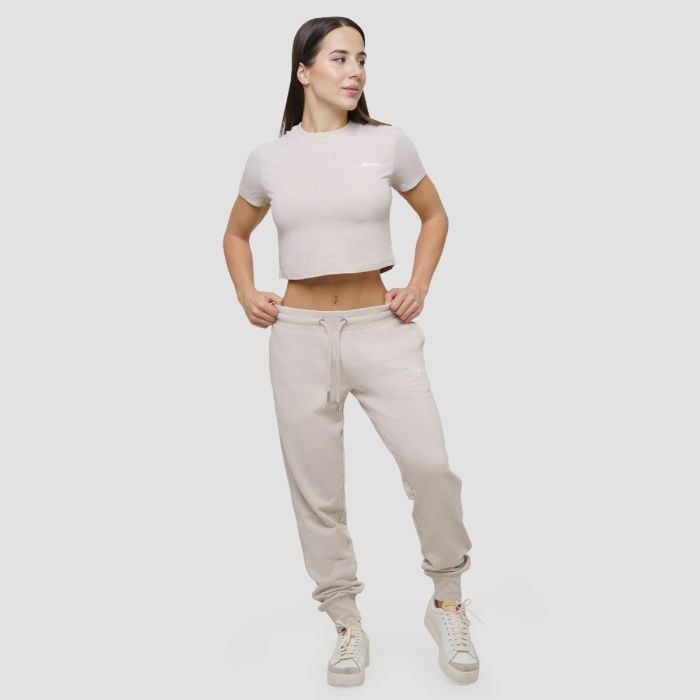 Tricou pentru femei Cropped Agile Desert - GymBeam L