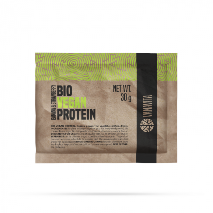 Mostră Bio Vegan Protein - VanaVita 30 g - ciocolată & fructe de pădure