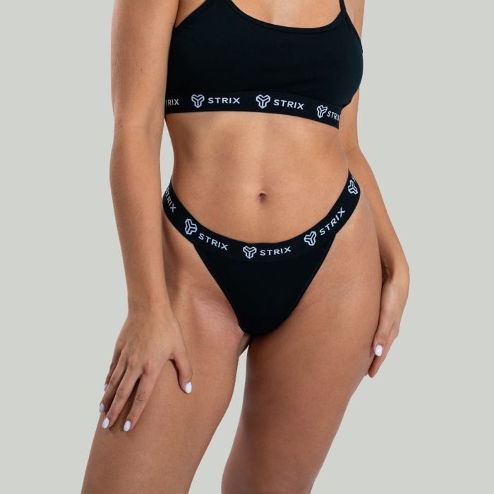 Tanga Essential 2Pack Black - STRIX XXL