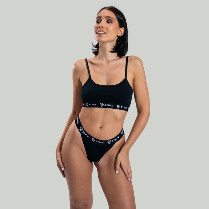 Tanga Essential 2Pack Black - STRIX XXL