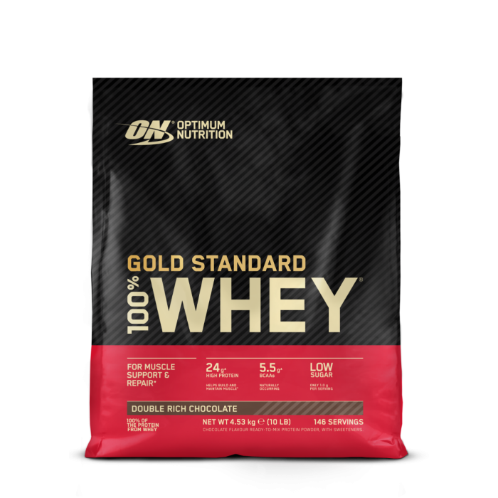 100% Whey Gold Standard - Optimum Nutrition 450 g - bogat în ciocolată